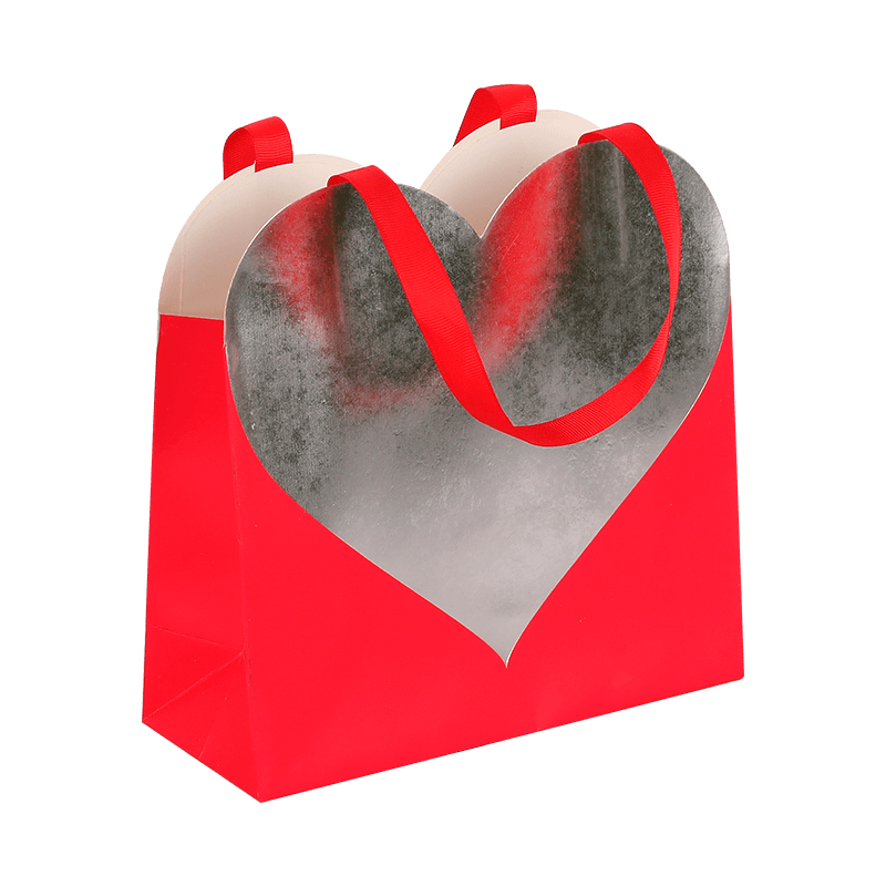 Bolsa de embalaje de regalo de boda en forma de corazón