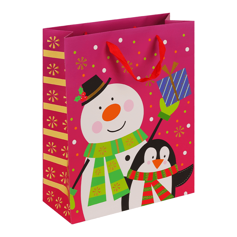 Bolsa de regalo para fiesta de cumpleaños de invierno y Navidad para niños