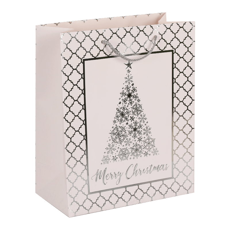 Bolsa de regalo de papel de aluminio de árbol de Navidad multicolor