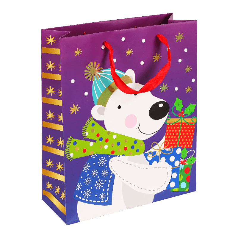 Bolsa de regalo para fiesta de cumpleaños de invierno y Navidad para niños