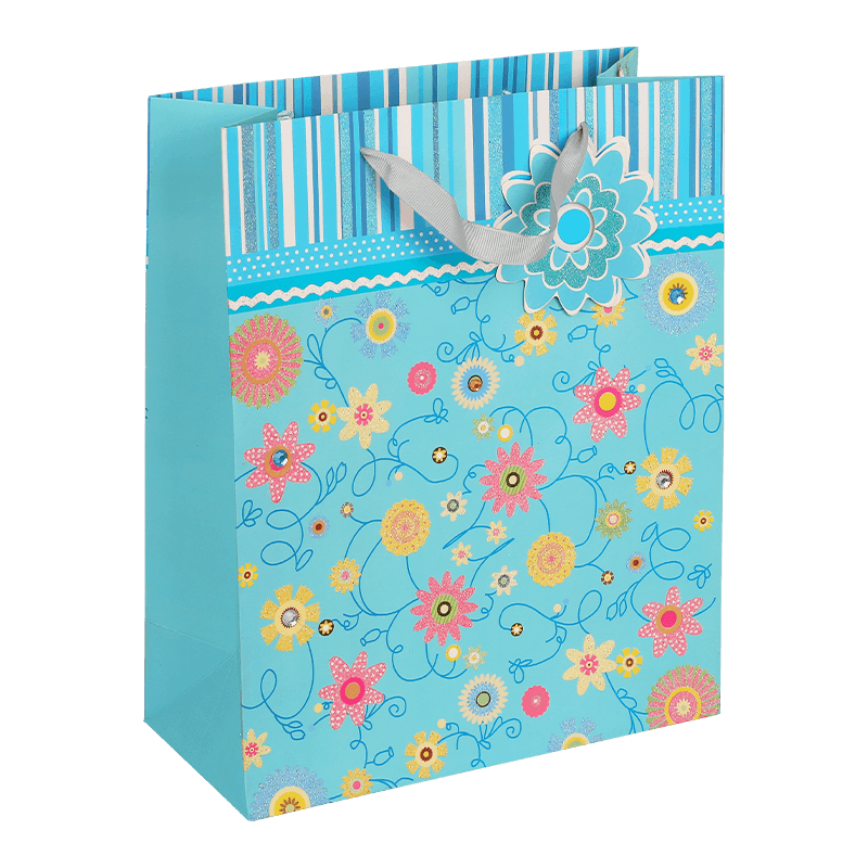 Bolsa de regalo con diseño de flores de mariposa para niños