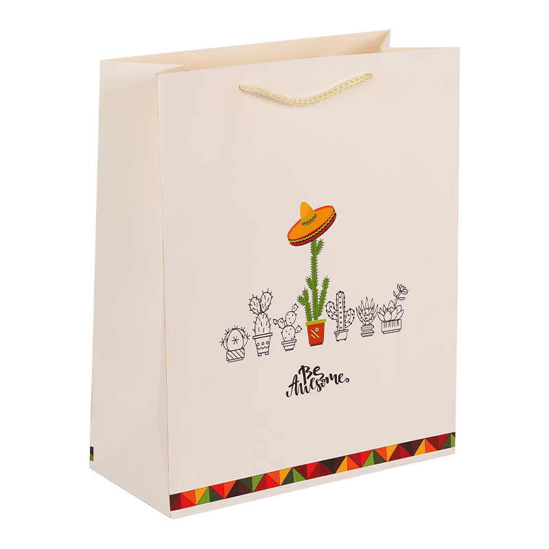 Bolsa Para Regalos Flor de cactus del desierto de acuarela verde