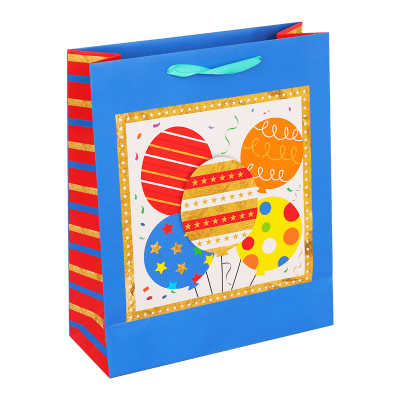 Bolsa de regalo de feliz cumpleaños para niños multicolor