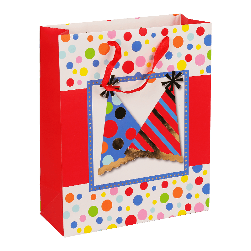 Bolsa de regalo de feliz cumpleaños para niños multicolor