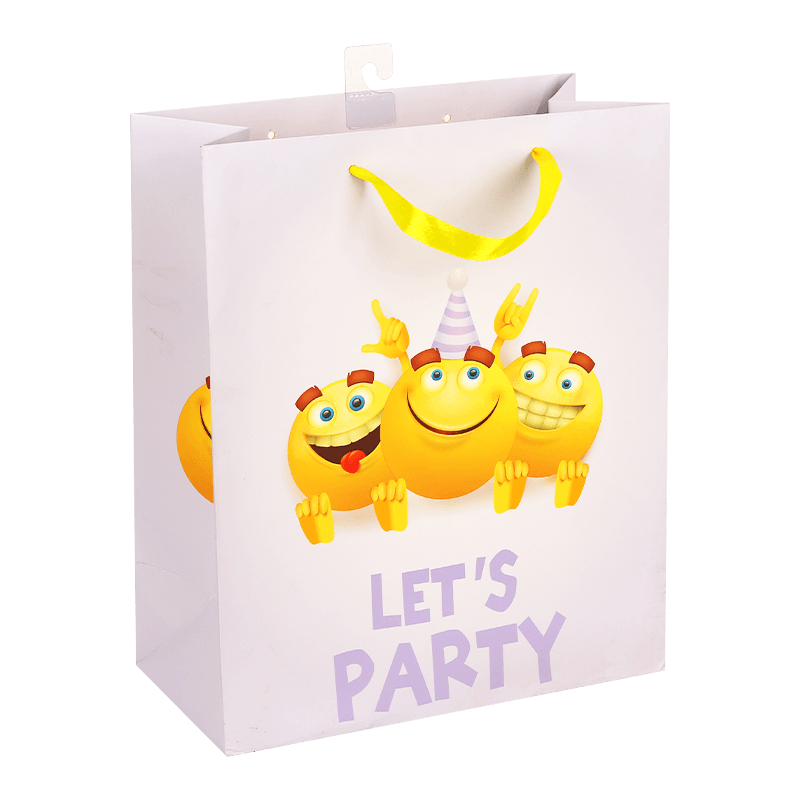 Bolsa De Papel Regalo para bebé Goodie con temática de emoticonos