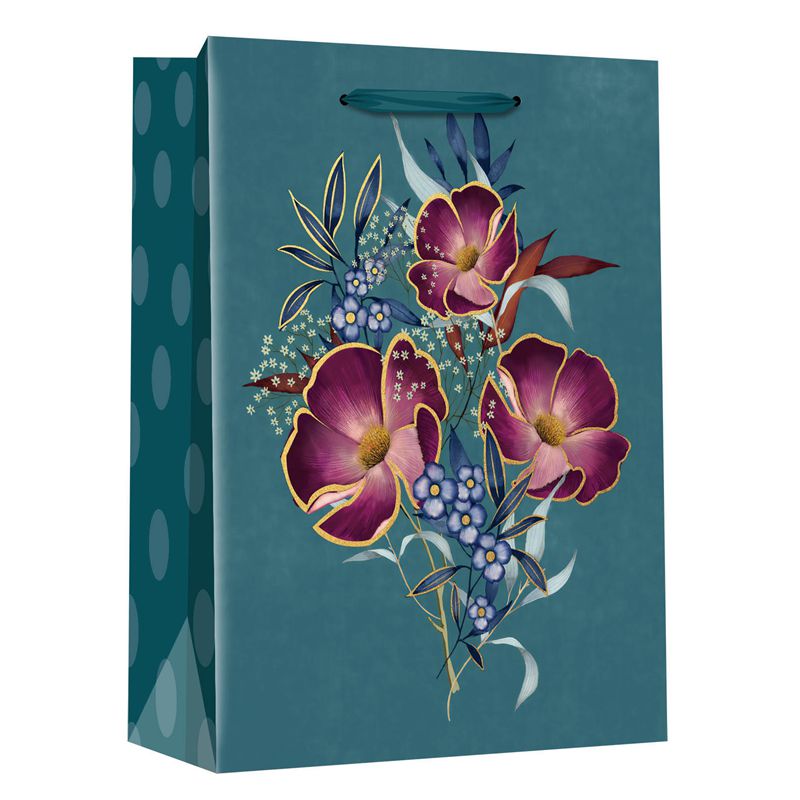 Bolsos de compras del regalo de los elementos florales del OEM