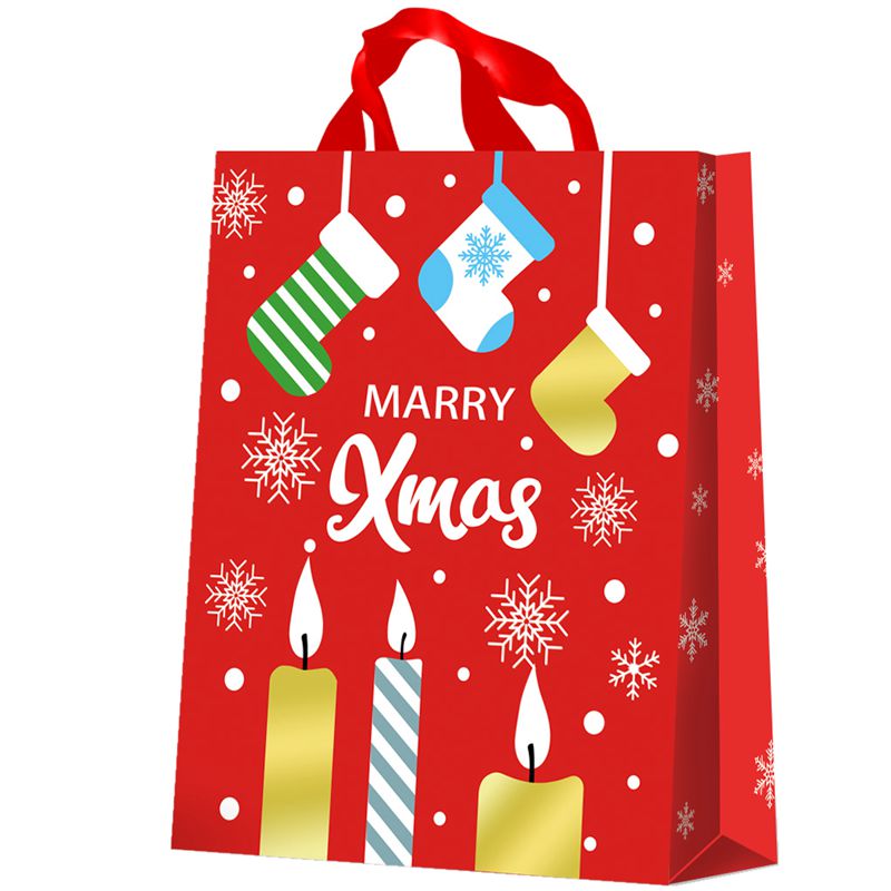 Bolsas de regalo para fiestas temáticas navideñas de Feliz Navidad