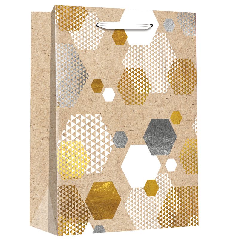 Bolsas de papel kraft geométricas elegantes