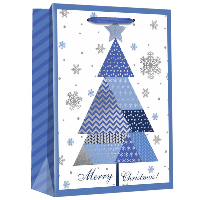 Fabricante de bolsas de regalo de papel con campanas navideñas
