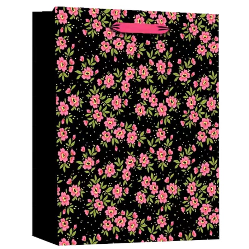 Bolsas de compras con estampado floral renovables